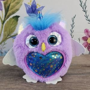 Zuru Rainbocorn Fairycorn Owlcorn Purple Owl Plush 10" with Fairy Wings